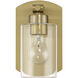 Hendrix 1 Light 5.25 inch Satin Brass Wall Sconce Wall Light
