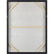 Turner Light Blue with White and Silver Framed Wall Art