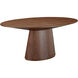 Otago 71 X 43 inch Brown Dining Table, Oval
