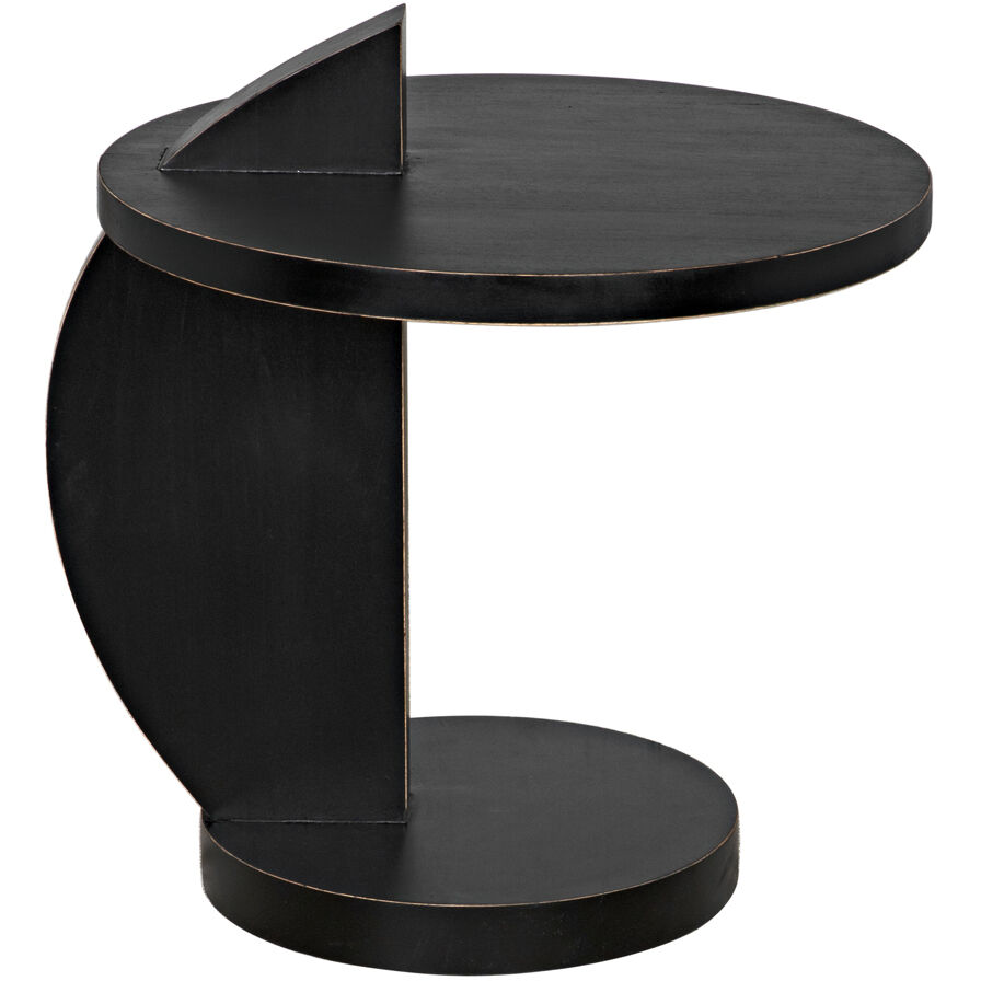 Reed 25 X 22 inch Hand Rubbed Black Side Table