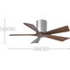 Atlas Irene-5H 42 inch Brushed Pewter with Barnwood Tone Blades Ceiling Fan in Barn Wood, Flush Mounted