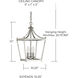 Stanton 3 Light 10 inch Polished Nickel Foyer Ceiling Light