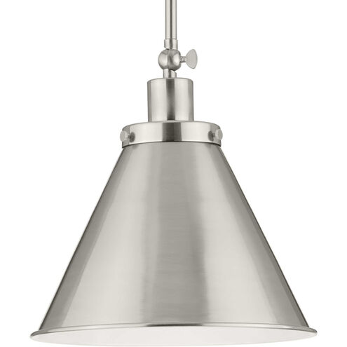 Hinton 1 Light 12 inch Brushed Nickel Pendant Ceiling Light