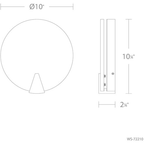 Ophelia Wall Sconce Wall Light in Antique Nickel