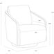 Tasia Merino Cotton Swivel Lounge Chair