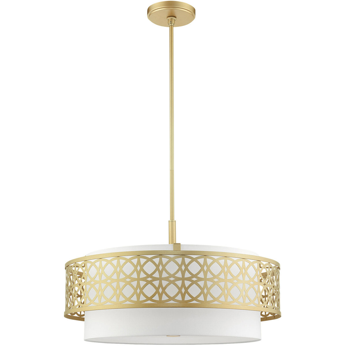 Calinda 5 Light 24.75 inch Soft Gold Pendant Chandelier Ceiling Light