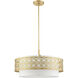 Calinda 5 Light 25 inch Soft Gold Pendant Chandelier Ceiling Light