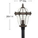 Estate Series San Clemente 3 Light 26.25 inch Copper Bronze Outdoor Post Mount Lantern