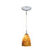 Goblet 1 Light 4 inch Satin Nickel Mini Pendant Ceiling Light in Goblet Mocha