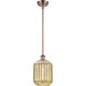Ballston Preston 1 Light 6.75 inch Antique Copper Mini Pendant Ceiling Light in Mercury