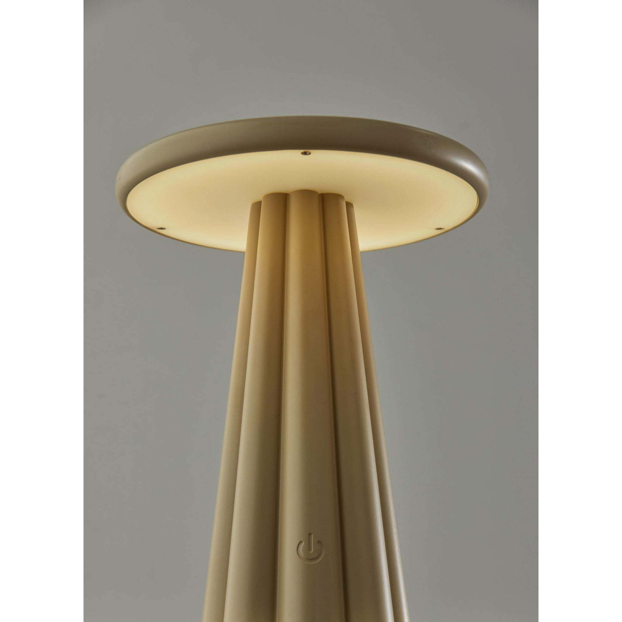 Mattie 10 inch 1.50 watt Beige LED Cordless Table Lamp Portable Light