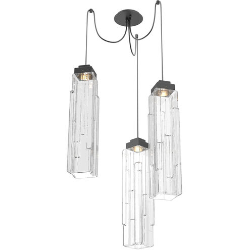 Ledgestone LED 13.5 inch Matte Black Swag Multi-Pendant Ceiling Light in 2700K LED