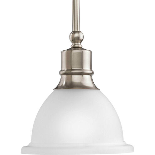 Madison 1 Light 7.63 inch Brushed Nickel Mini-Pendant Ceiling Light