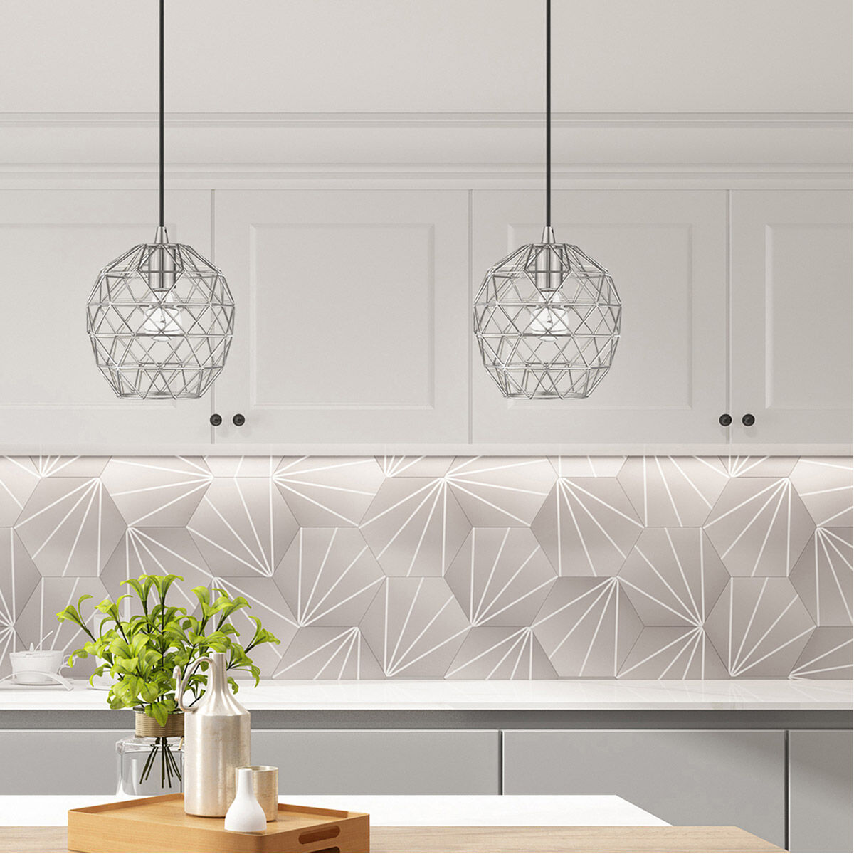 Astoria 3 Light 4 inch Brushed Nickel Chandelier Ceiling Light