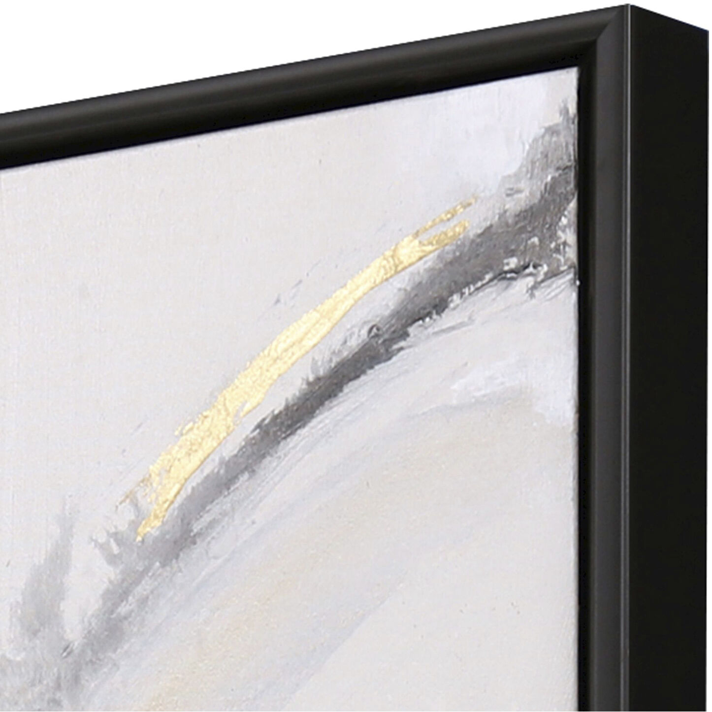 Suspended Motion Gray and Beige and Black and Metallic Canvas, The Studio