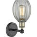Eaton 1 Light 5.5 inch Black Antique Brass and Clear Sconce Wall Light