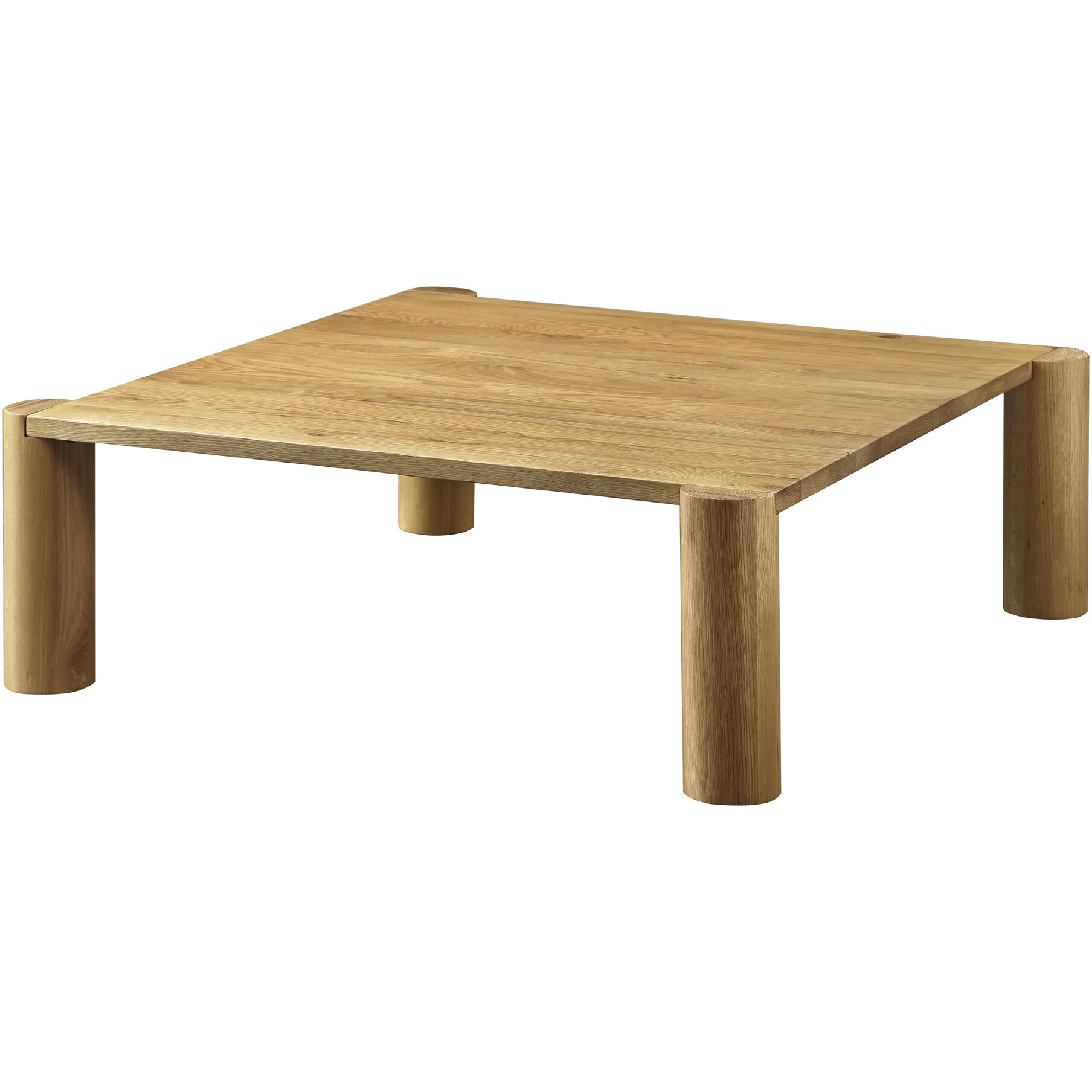 Post 36 X 36 inch White Coffee Table