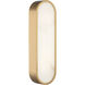 Matteo Lighting Marblestone LED 4.75 inch Aged Gold Brass Wall Sconce Wall Light W05916AG - Open Box
