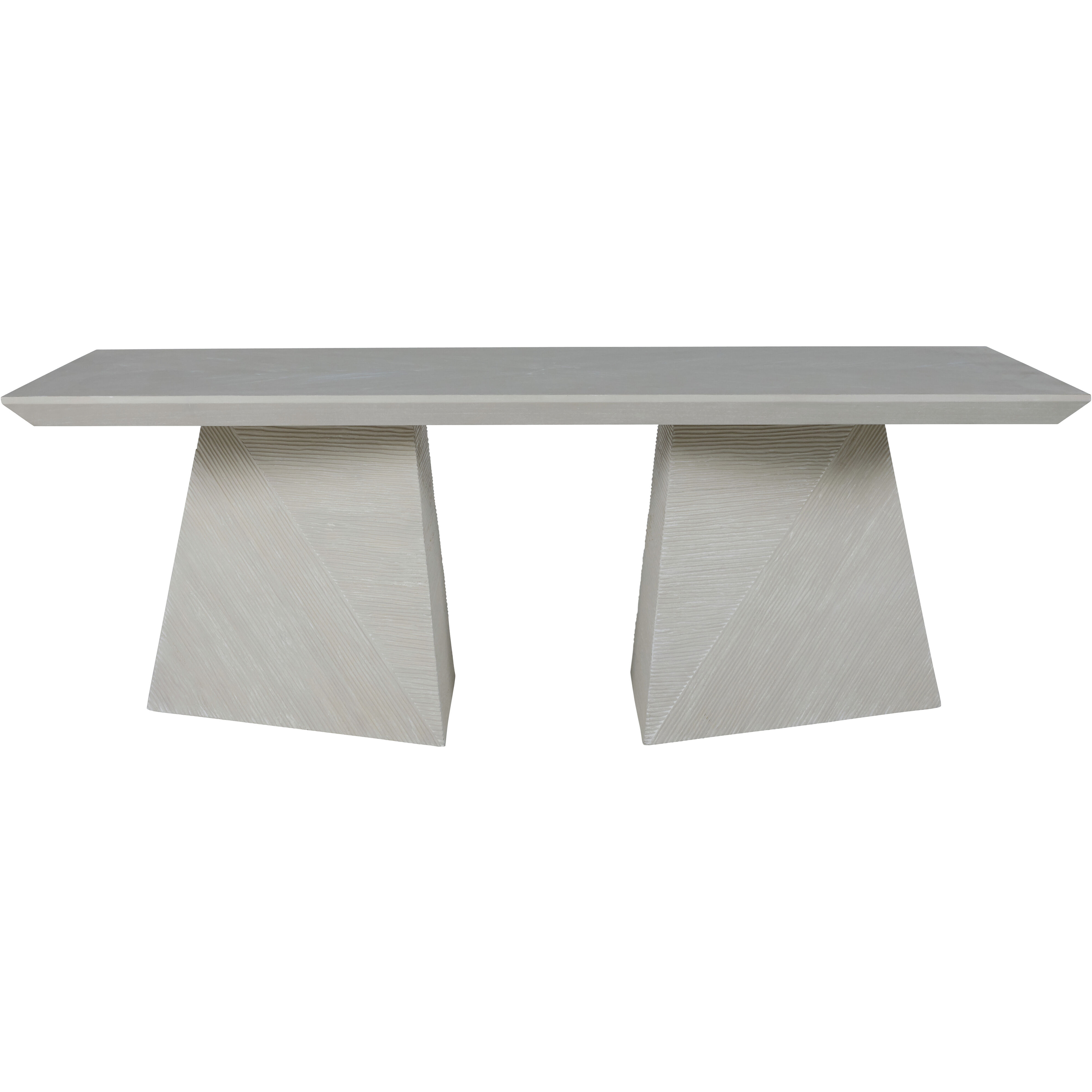 Atticus 84 X 39 inch Cerused White Dining Table