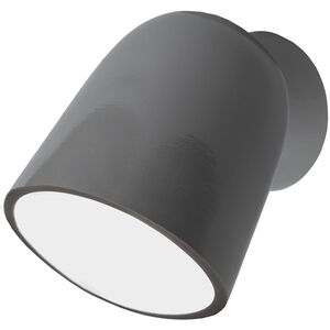 Ambiance Collection 1 Light 7.75 inch Gloss Gray Outdoor Wall Sconce