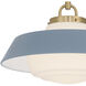 Xander 1 Light 16 inch Vibrant Gold Pendant Ceiling Light