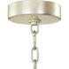 Churippu 21 Light Silver Leaf Chandelier Ceiling Light