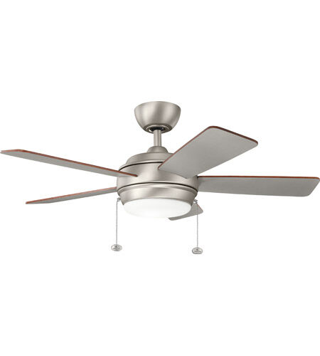 Starkk 42 inch Brushed Nickel with Silver Blades Ceiling Fan