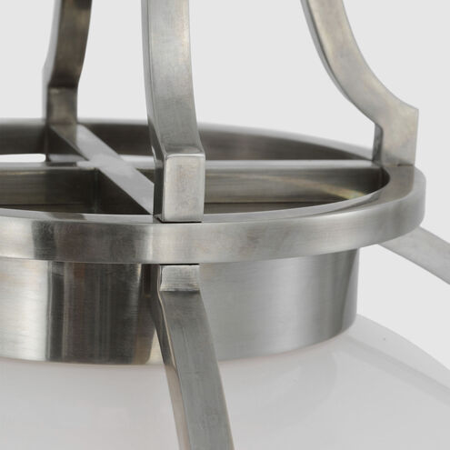 Chapman & Myers Gracie LED 19.25 inch Antique Nickel Captured Globe Pendant Ceiling Light, Large