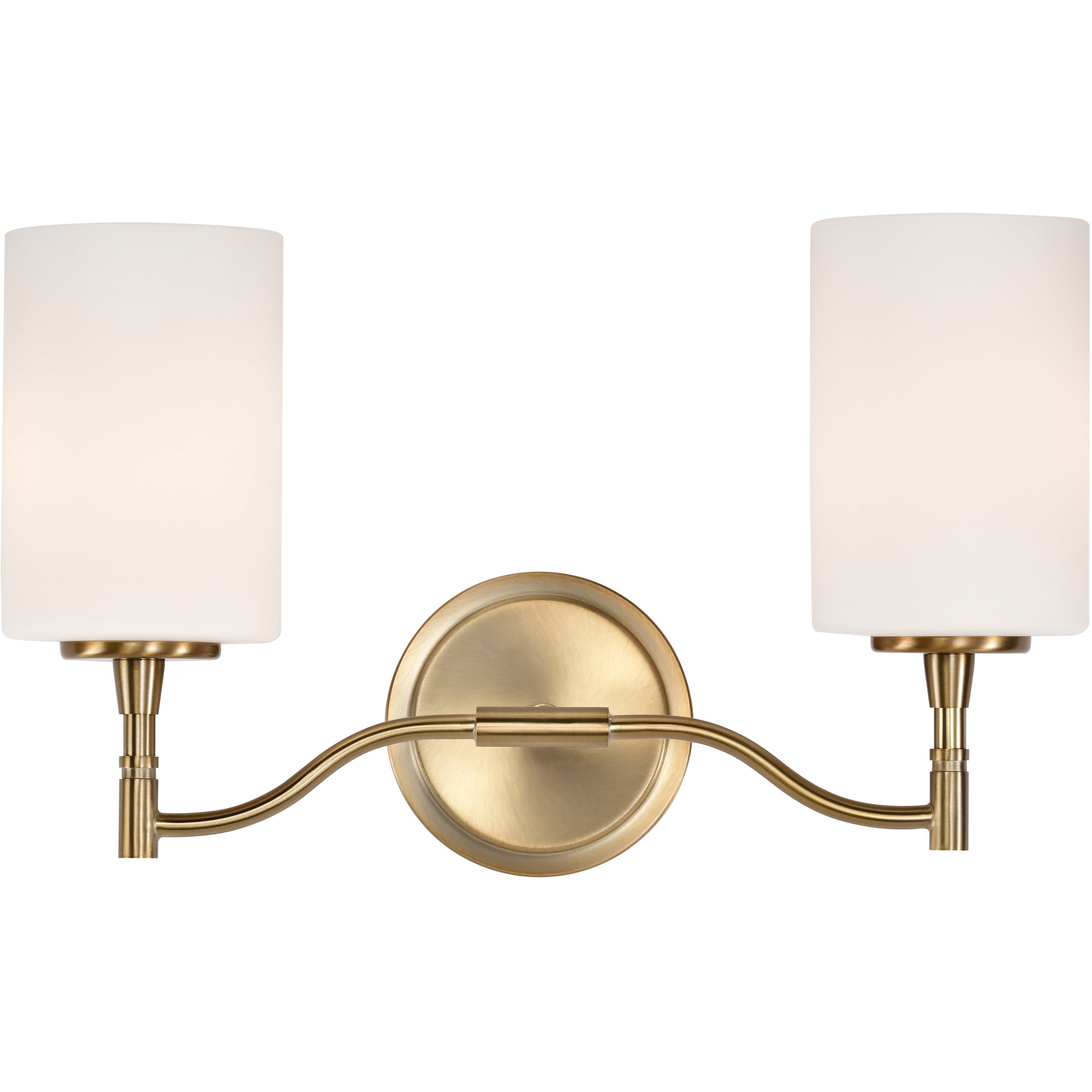 Liam 16 inch Burnished Brass Vanity Wall Light