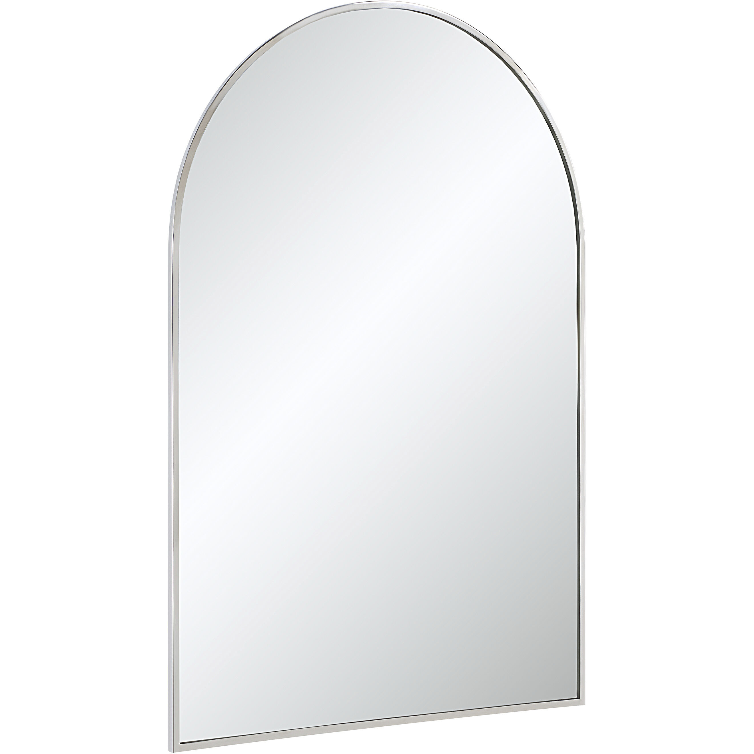 Plaka 36 X 24 inch Nickel Wall Mirror