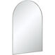 Plaka 36 X 24 inch Nickel Wall Mirror