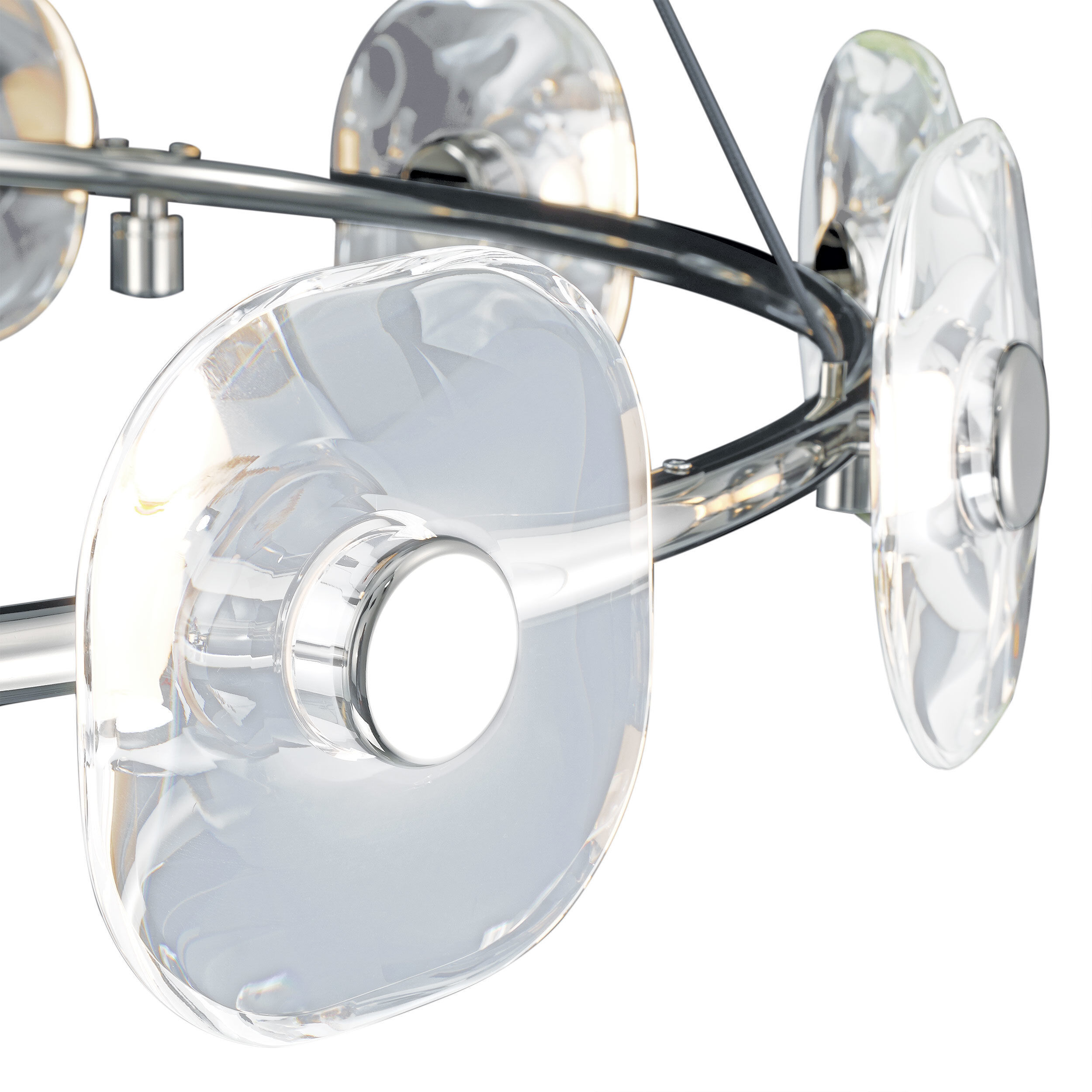 Ziva Celestia 49 inch 4.00 watt Chrome Chandelier Ceiling Light