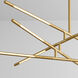 Palillos LED 33 inch Aged Brass Pendant Ceiling Light