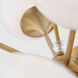 AERIN Cristol LED 40 inch Hand-Rubbed Antique Brass Chandelier Ceiling Light