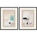 Abstract Collection Rubbed Matte Espresso Wood With Honeycomb Embossing Framed Art