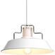Archives 1 Light 14 inch White Pendant Ceiling Light