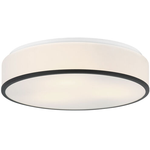 Echo LED 16 inch Matte Black Flush Mount Ceiling Light