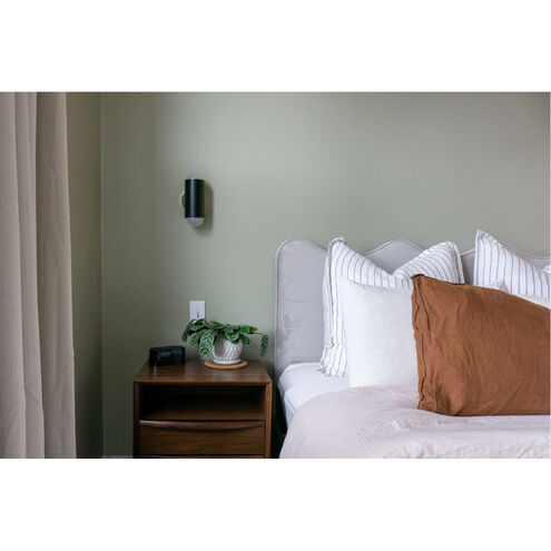 Kira 2 Light Polished Nickel/Soft Black Wall Sconce Wall Light