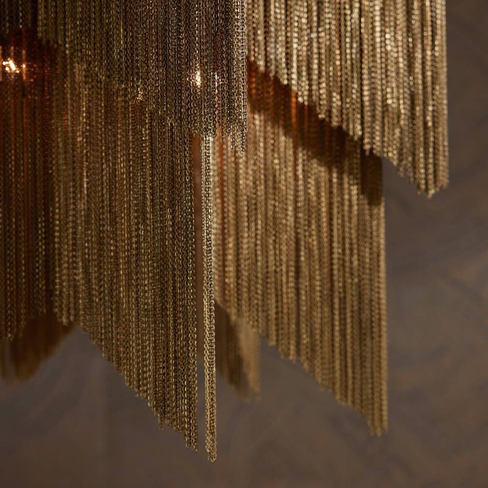 Bridget 28 inch Vintage Brass Chandelier Ceiling Light