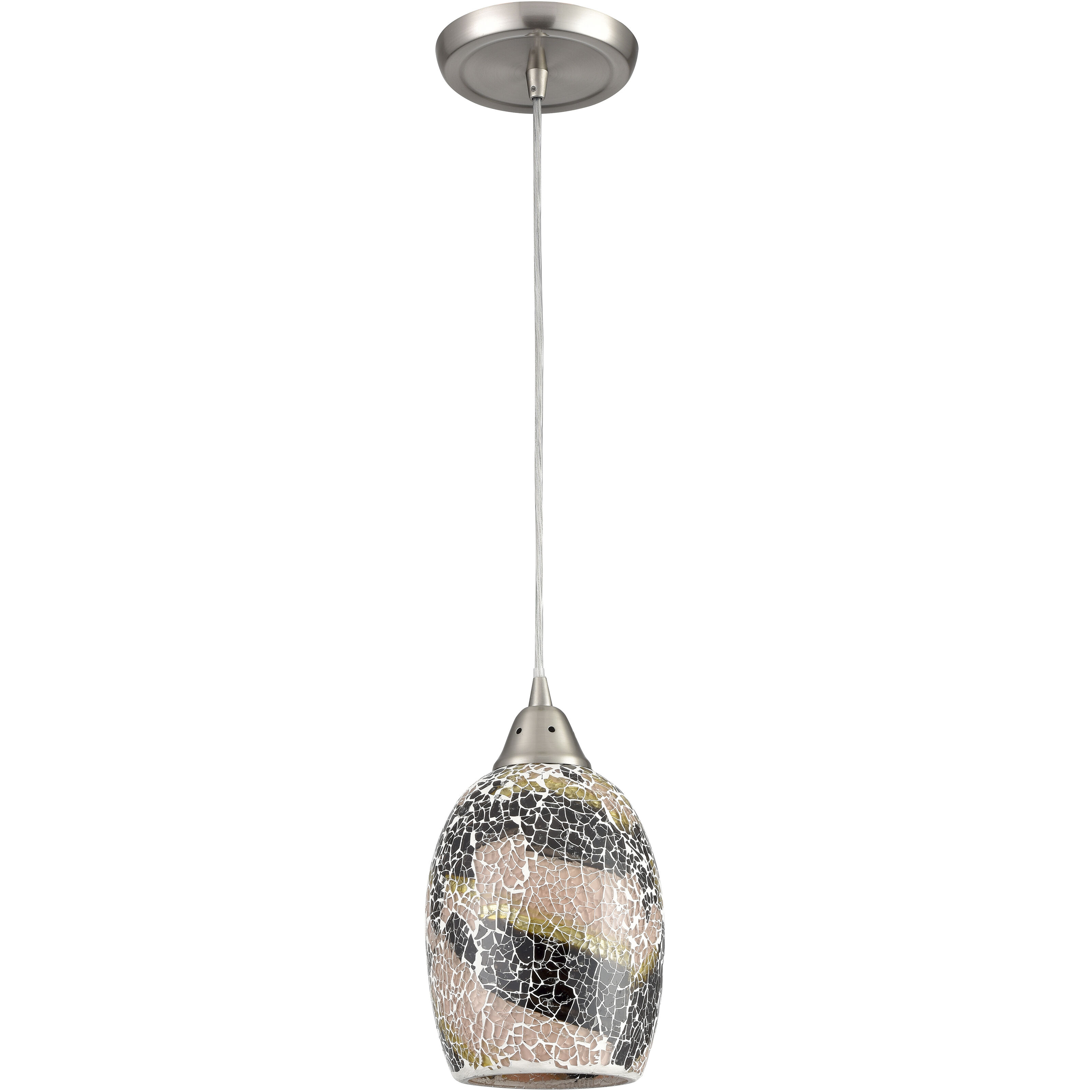 Avalon 1 Light 5 inch Satin Nickel Pendant Ceiling Light