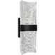 Lava LED 6 inch Black Wall Light