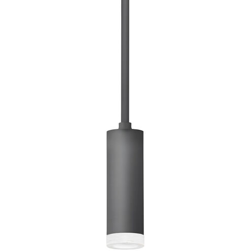 Luxe Cylinder LED 2.75 inch Matte Black Pendant Ceiling Light