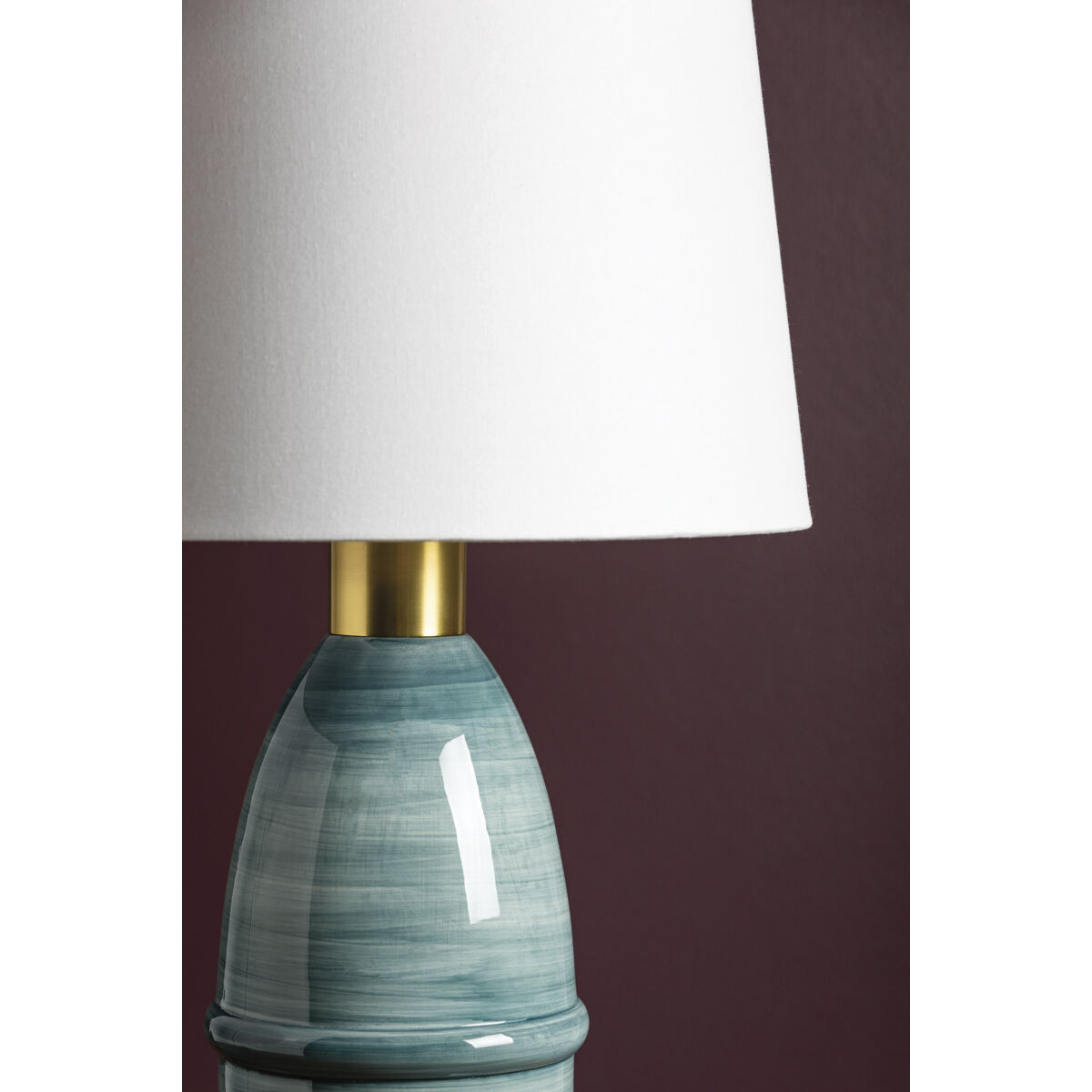 Tenley 26 inch 15.00 watt Aged Brass/Ceramic Inchyra Blue Table Lamp Portable Light