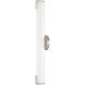 Lund LED 4 inch Brushed Nickel ADA Bath Vanity Wall Light