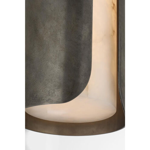 Anne-Marie Barton Armise Sconce Wall Light in Mottled Pewter