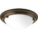 Tucker 2 Light 15.25 inch Antique Bronze Flush Mount Ceiling Light