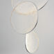 Moonscapes LED 21 inch Polished Chrome Multi-Light Pendant Ceiling Light