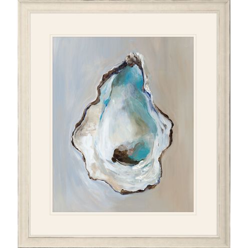 Naturals Collection Distressed Ivory Wood Framed Art