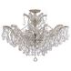 Maria Theresa 6 Light 27 inch Polished Chrome Semi Flush Ceiling Light in Clear Spectra