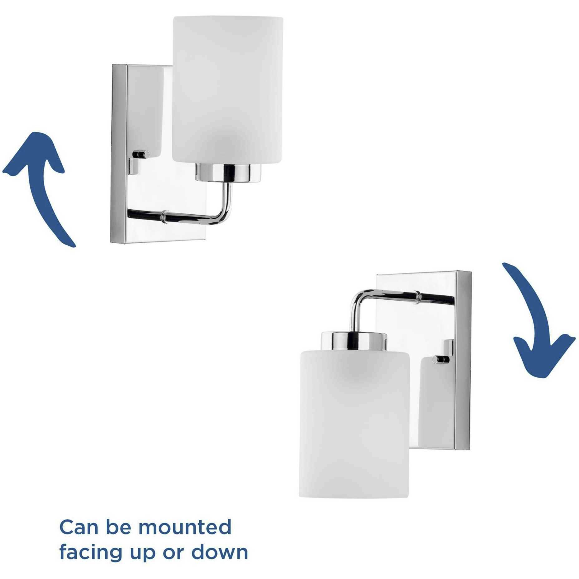 Merry 1 Light 4.38 inch Polished Chrome Bath Vanity Light Wall Light